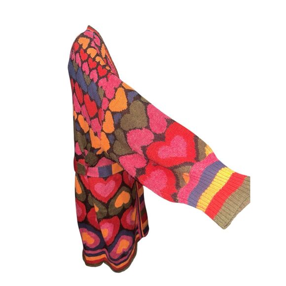 Beautiful Farm Rio Full of Hearts Midi Cardigan Good condition - Picture 12 of 16